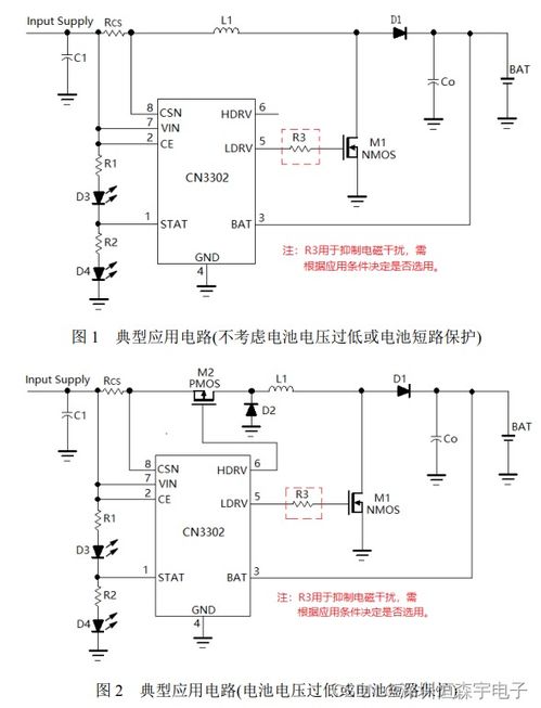 CN3302 PFM升壓型雙節(jié)電池充電控制集成電路 外置MOS管設(shè)計與應(yīng)用解析
